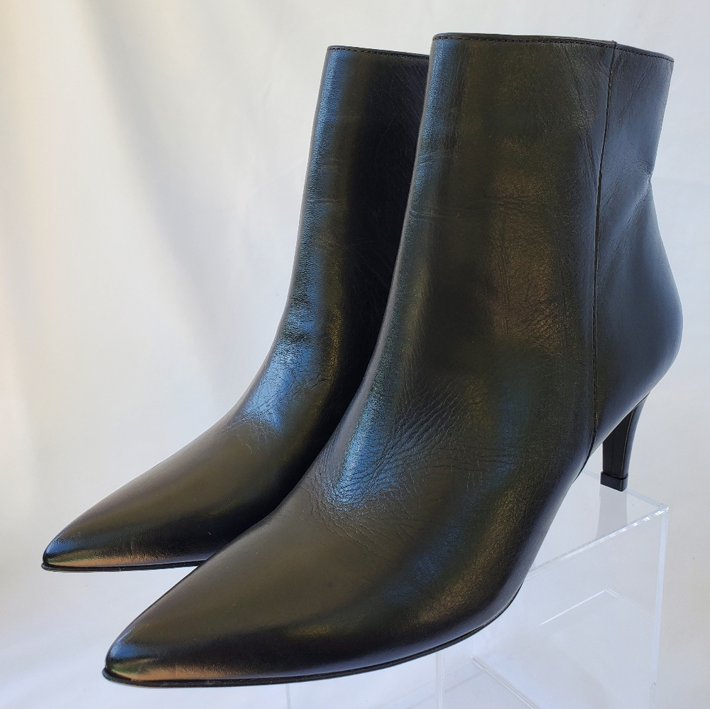 Walking Cradles Women's Leather Bootie Black Sz 8N